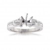 1.00ct Baguette Cut Diamonds Engagement Rings Bands 14k