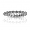 1.40ct Round Cut Diamonds Eternity Wedding Bands Rings