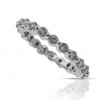 1.40ct Round Cut Diamonds Eternity Wedding Bands Rings