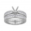 1.50ct Princess Cut Diamond Engagement Rings Bands Sets