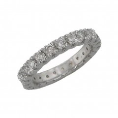 1.75 Ct Round Cut Diamonds Eternity Wedding Bands Rings