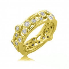 2.00ct Round Cut Diamonds Eternitys Wedding Bands Rings