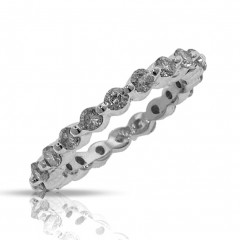2.50ct Round Cut Diamonds Eternitys Wedding Bands Rings