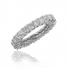 3.50ct Round Cut Diamonds Eternity Wedding Bands Rings