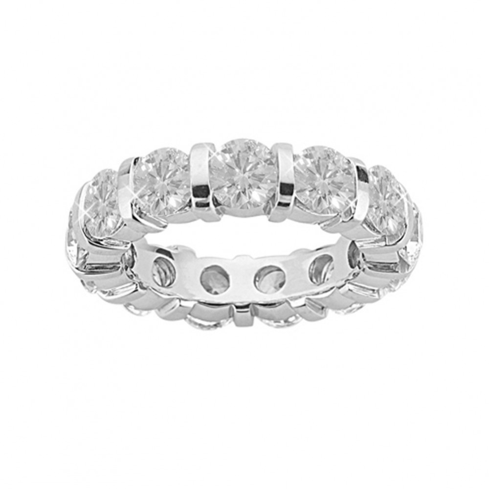 5.00ct Round Cut Diamonds Eternity Wedding Bands Rings