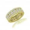 5.00 Ct Round Cut Diamonds Eternity Wedding Bands Rings
