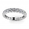 3.25 ct Ladies   Round Cut Diamond Eternity Wedding Band Ring (Color G Clarity SI-1) in 14 Kt White Gold
