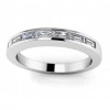 0.91 ct Ladies Baguette Cut Diamond Eternity Wedding Band Ring (Color G Clarity SI-1) in 14 Kt White Gold