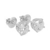 2.02CT Round Cut Diamond Stud Earrings F/SI1 Platinum