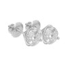 1.44CT Round Cut Diamond Studs Earrings Martini Setting