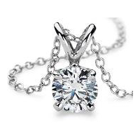 1.50ct Round Cut Journeys Diamonds Pendants Necklaces